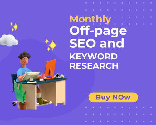 Monthly off-page seo and keyword research by bd seo lab